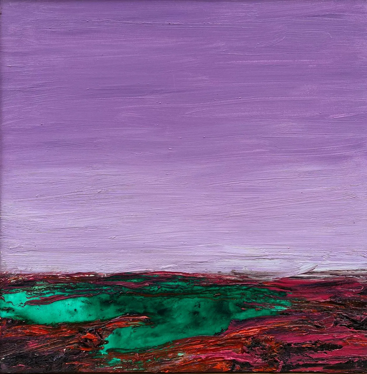 Image of 79 by Andriy Aksyutov, size: 60х60, Painting medium, part of the Горизонти series