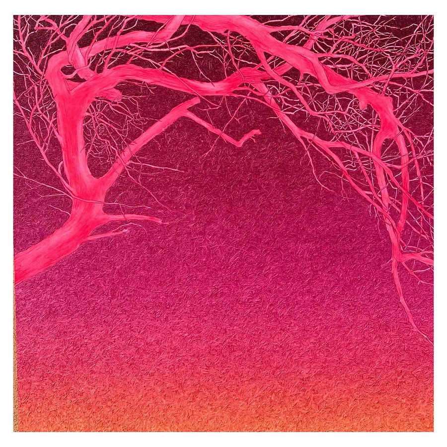 Image of робота "222" by Andriy Aksyutov, size: 130х130, made of Oil on canvas, Painting medium, from Rivne, part of the Самотність series, priced at $3000