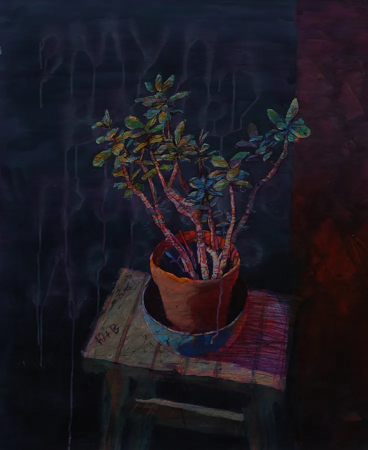 Image of 239 by Andriy Aksyutov, size: 95х80, Painting medium, part of the Сходинковий марш series